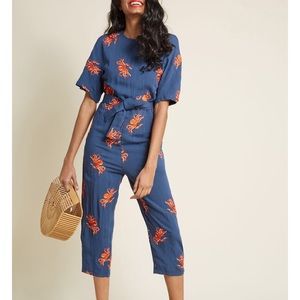 Pepaloves Octopus Embroidered Jumpsuit